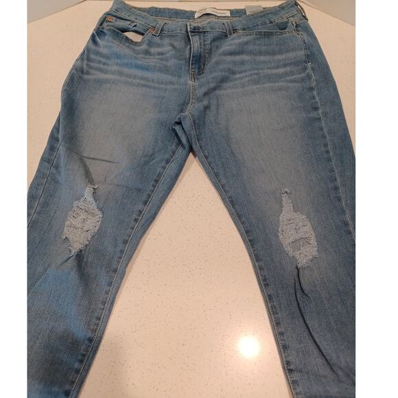 LEVI Strauss Signature Womens Jeans Pants Mid Rise Boyfriend Size 18 W 34 - Picture 2 of 8